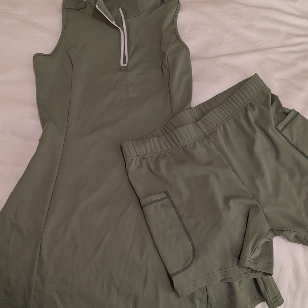 Olive Green Activewear Set